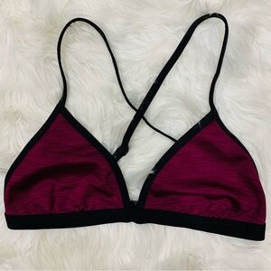 Oakley Purple and Black Triangle Bikini Top